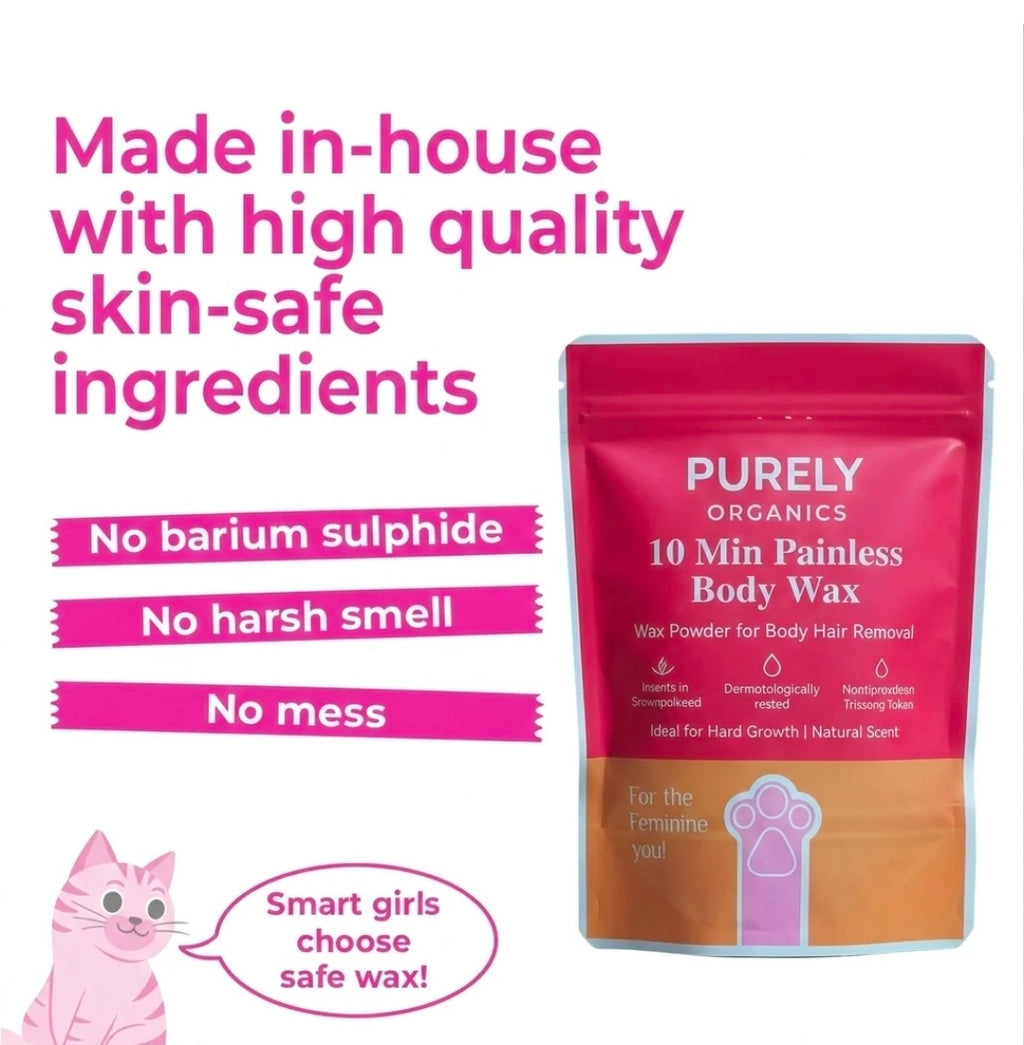 4-in-1 Rose Body Hair Removal Wax Powder Mask